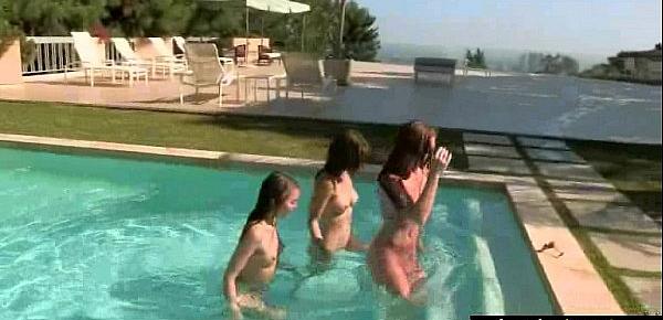  Lesbian Gorgeous Girls Lick Each Other video-15